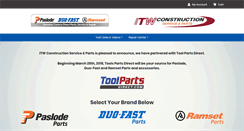 Desktop Screenshot of itwconstructionparts.com